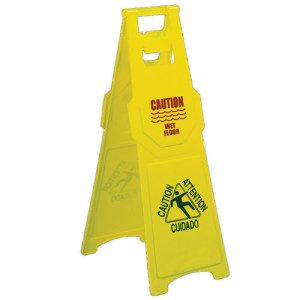 37" Wet Floor Sign