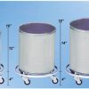 Stainless Smooth Containers on casters