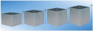 Stainless steel square bins