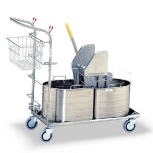 Stainless steel mopping cart