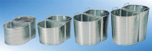 Stainless half-oval tapered tanks