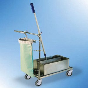 Small Microfiber Cart with Tubs and Pouch