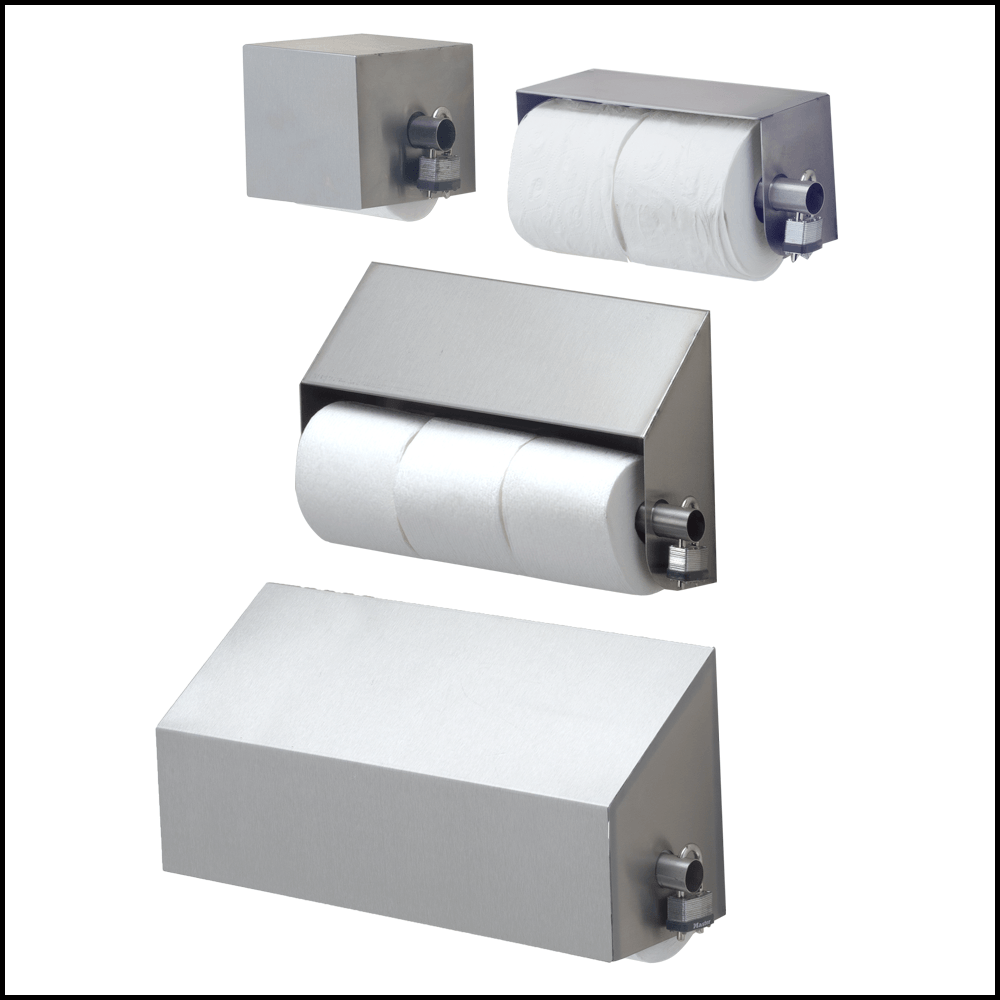 Stainless Steel Locking Toilet Paper Dispensers